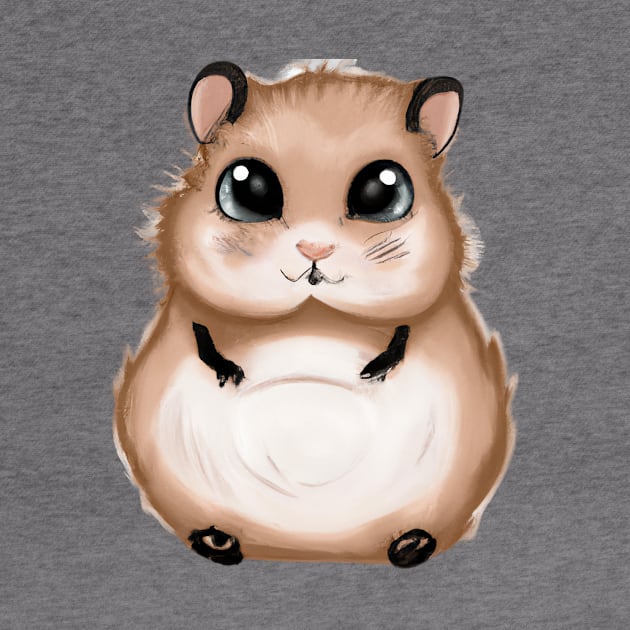 Cute Hamster Drawing by Play Zoo